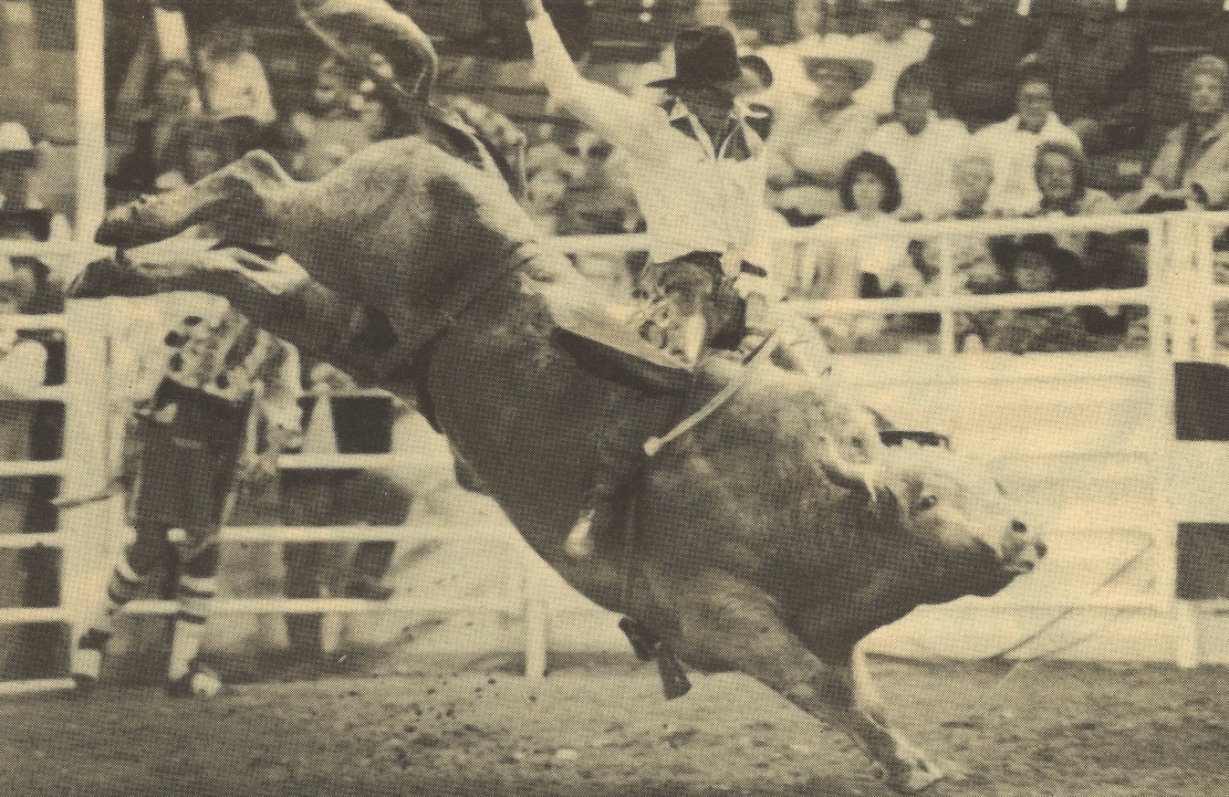 Lane Frost montando nas Olímpiadas de Calgary